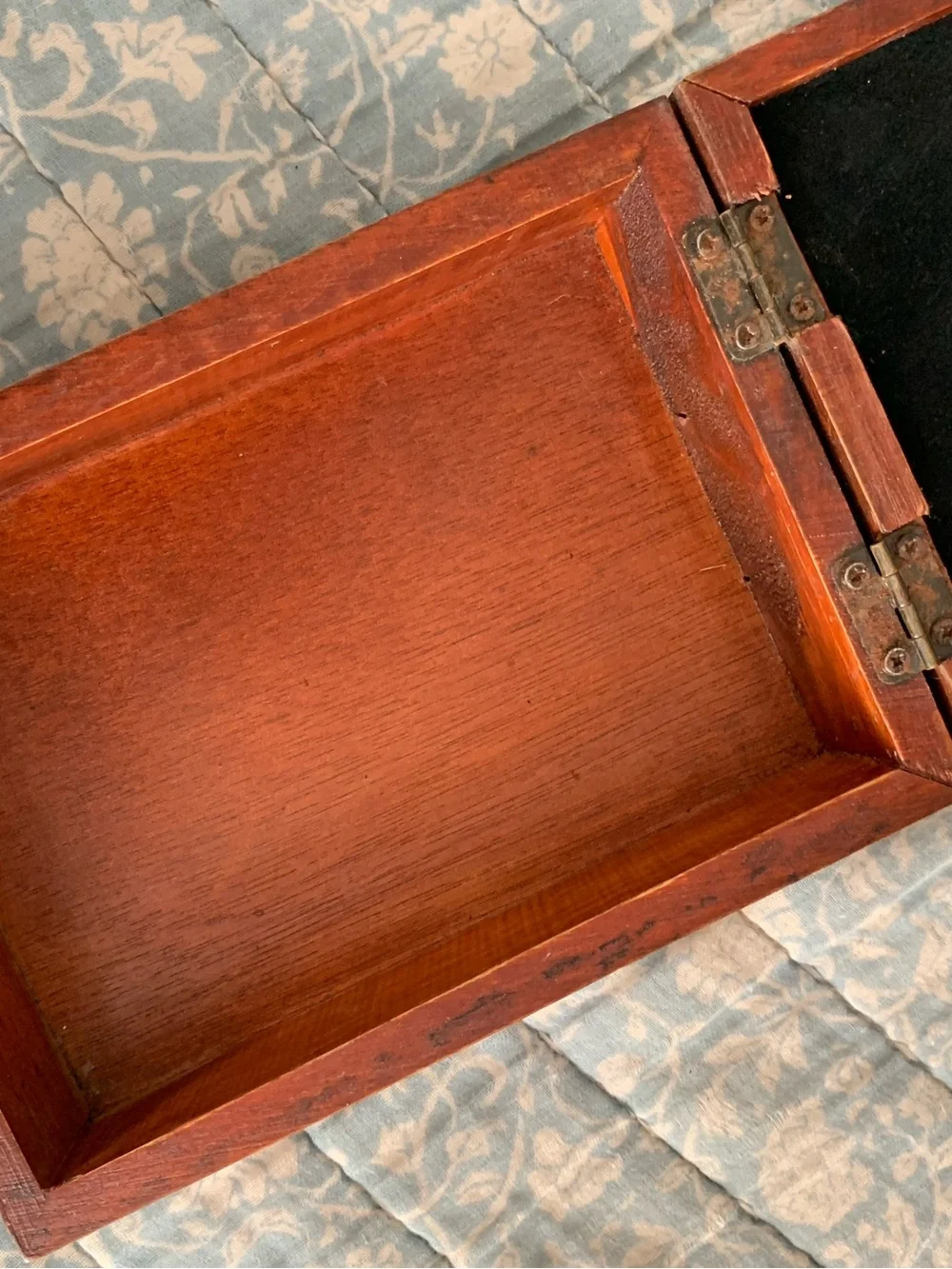 Vintage Nautical Shadow Storage Box All Art with Rope and Ship Wheel